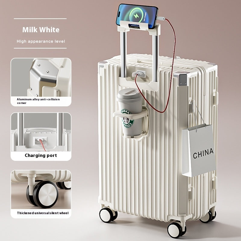 Multifunctional Anti-fall Luggage Thickened And Large-capacity Trolley Case