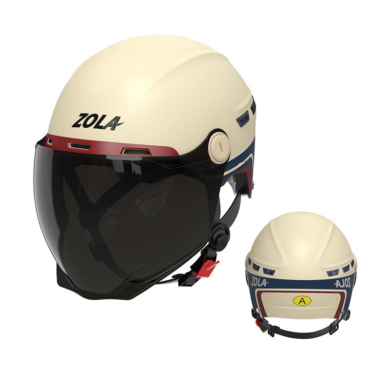 Paint Electric Car Summer Sun Protection Helmet