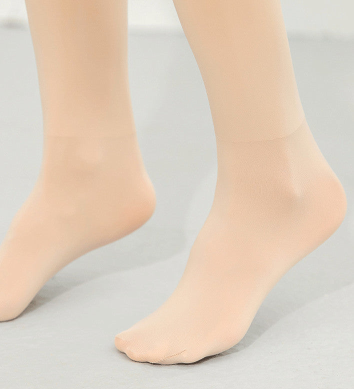 Bare Leg Sock Artifact – Flesh-Colored Velvet Leggings