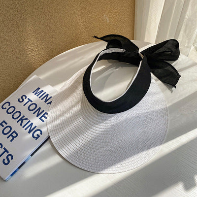 Bow Knot Beach Sunscreen Big Brim Hat