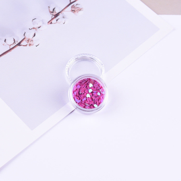 3mm Heart Laser Sequin Decorative Patch