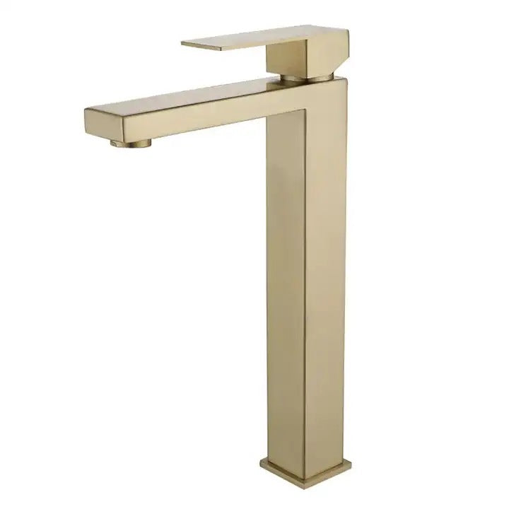 Faucet Bathroom Brushed Bathroom Golden Basin Faucet