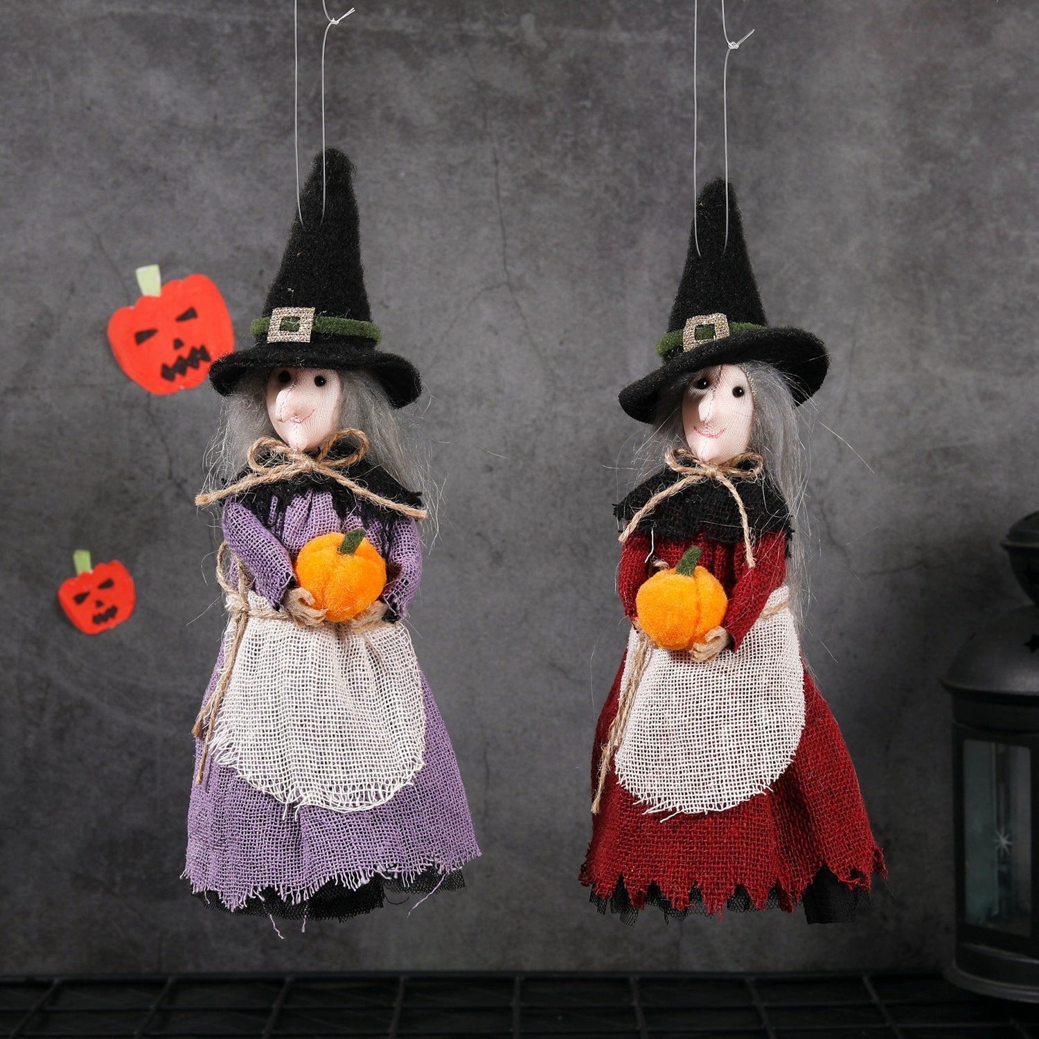 Halloween Broom Haunted House Ceiling Decoration Witch Pendant
