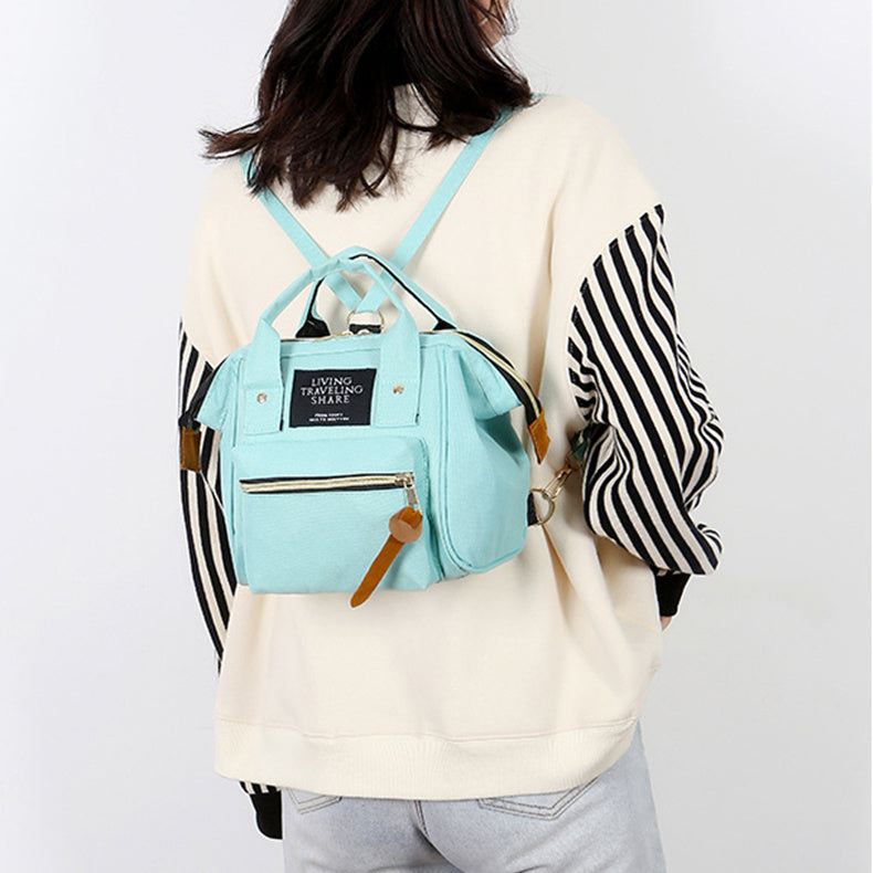 MomMini Oxford Shoulder Backpack – Compact, Cute & Functional for Moms