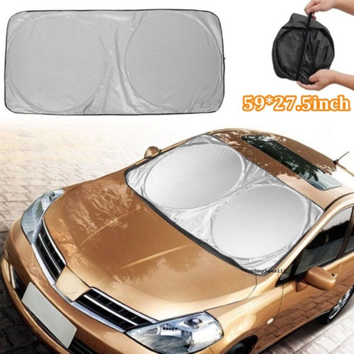 Car Windshield Sunshade, UV Protection Visor and Cover, Anti-Snow and Ice