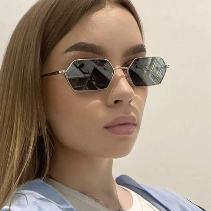 Women's Fashion Polygonal Sunglasses – Personality Statement Geometric Eyewear
