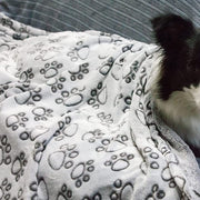 Pet Blanket Flannel Cut Flower Footprints