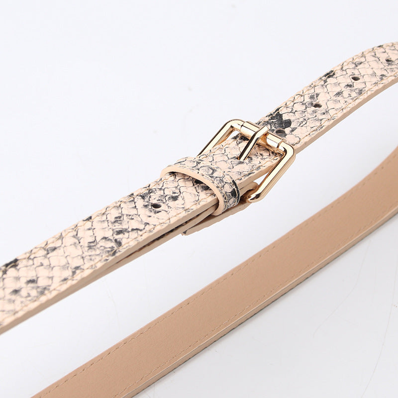 Women's Simple PU Korean Style Belt