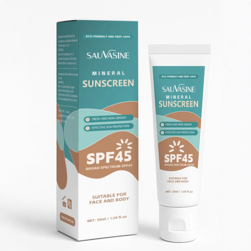 Mineral UV Cream Sunscreen Non Greasy For All Skin Types