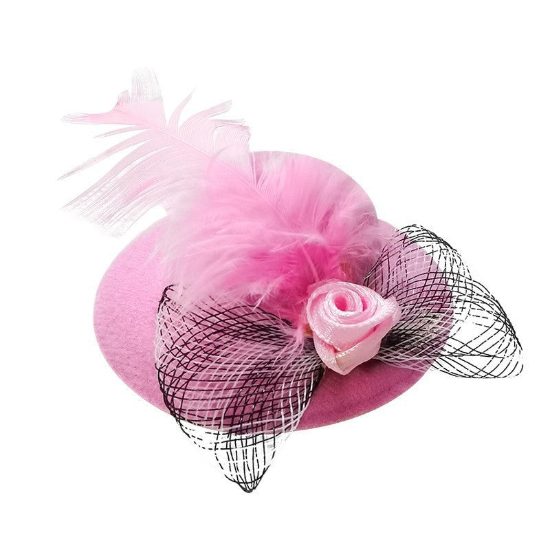 Headdress Toy Mesh Flower 7cm Pet Hat
