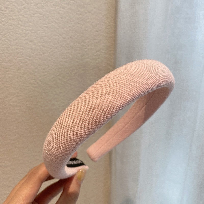 Simple Hair Accessories High Cranium Sponge Cloth Headband