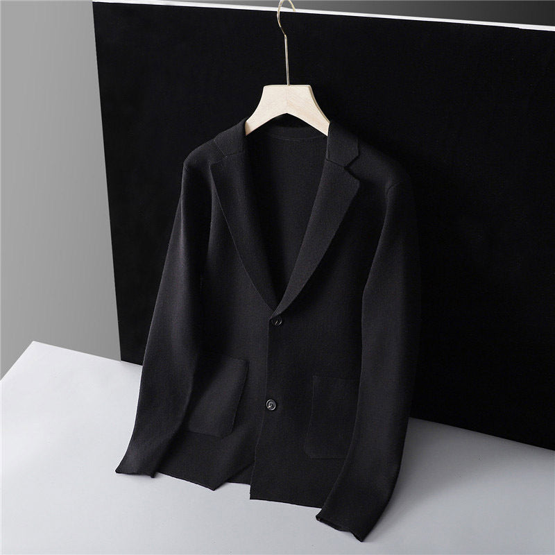 Unisex Youth Slim Fit Two Button Coat Acrylic Fiber