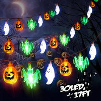 Green Bat Ghost Pumpkin