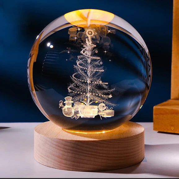 Luminous Starry Sky Moon and Planets Crystal Ball Night Lamp Projection Light