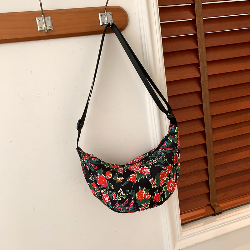 Big Flower Ethnic Crossbody Bag For Women