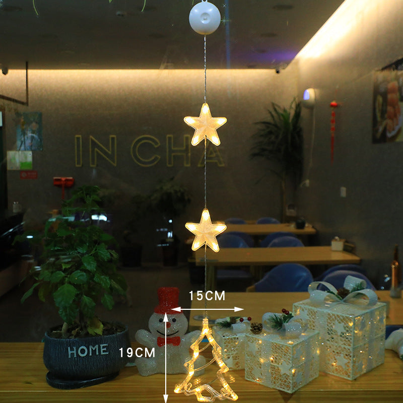 Christmas Decoration Atmosphere Suction Cup Painted LED Light