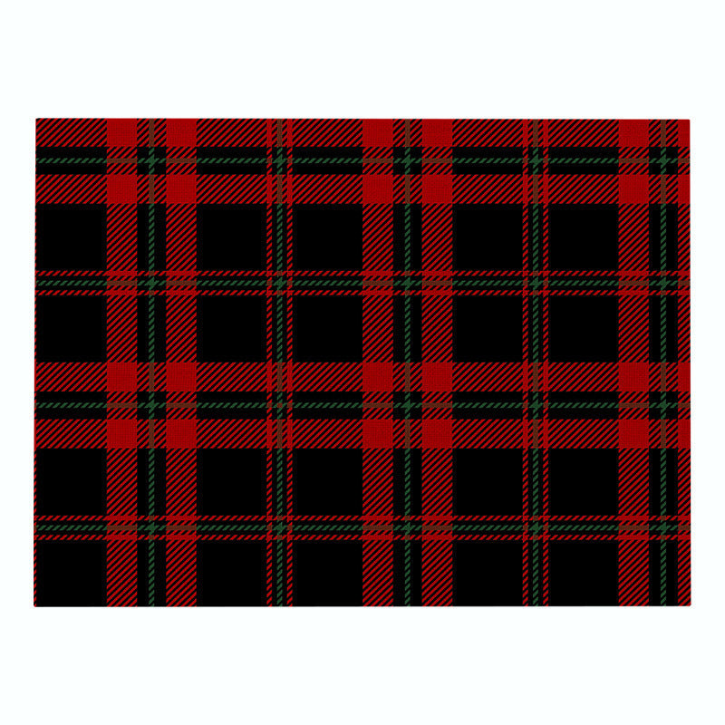 Christmas Series Cotton And Linen Placemat Dining Table Cushion Heat Proof Mat Anti-scald
