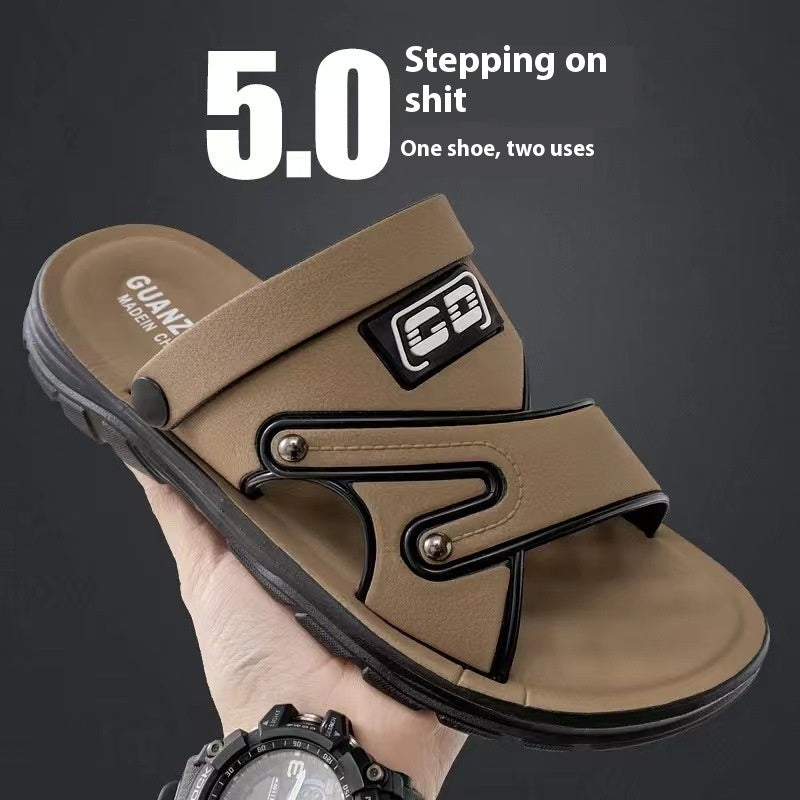 Mens Platform Sandals Non Slip Plastic Upper PVC Sole