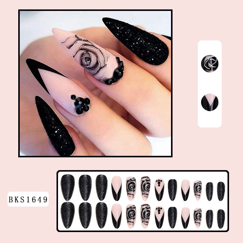 French Sweet Cool Striped Nail Sticker