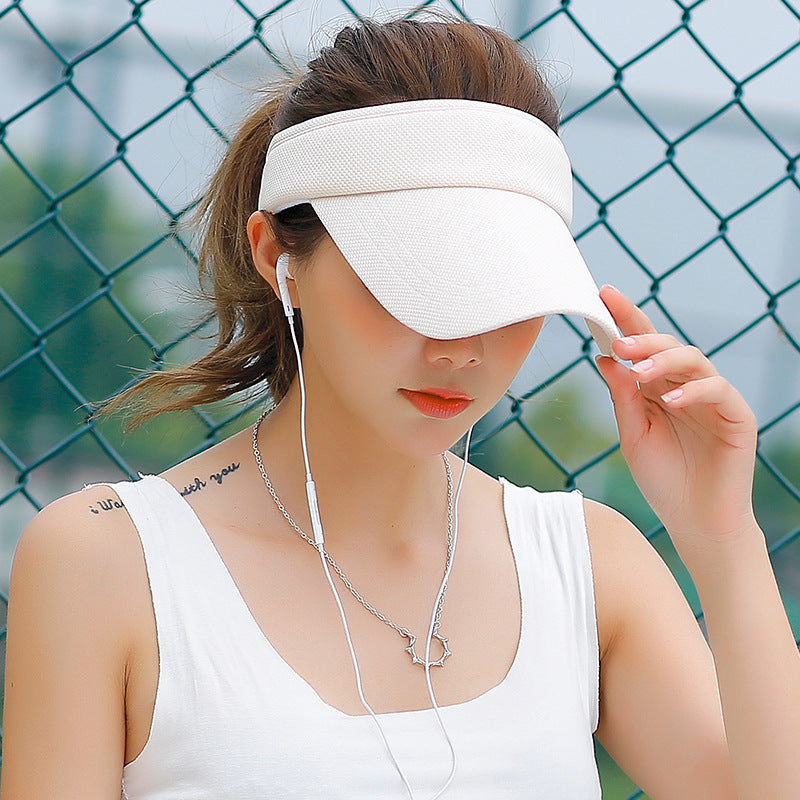 Unisex Summer Sun Visor Hat – Lightweight Adjustable Outdoor Sports & Beach Cap