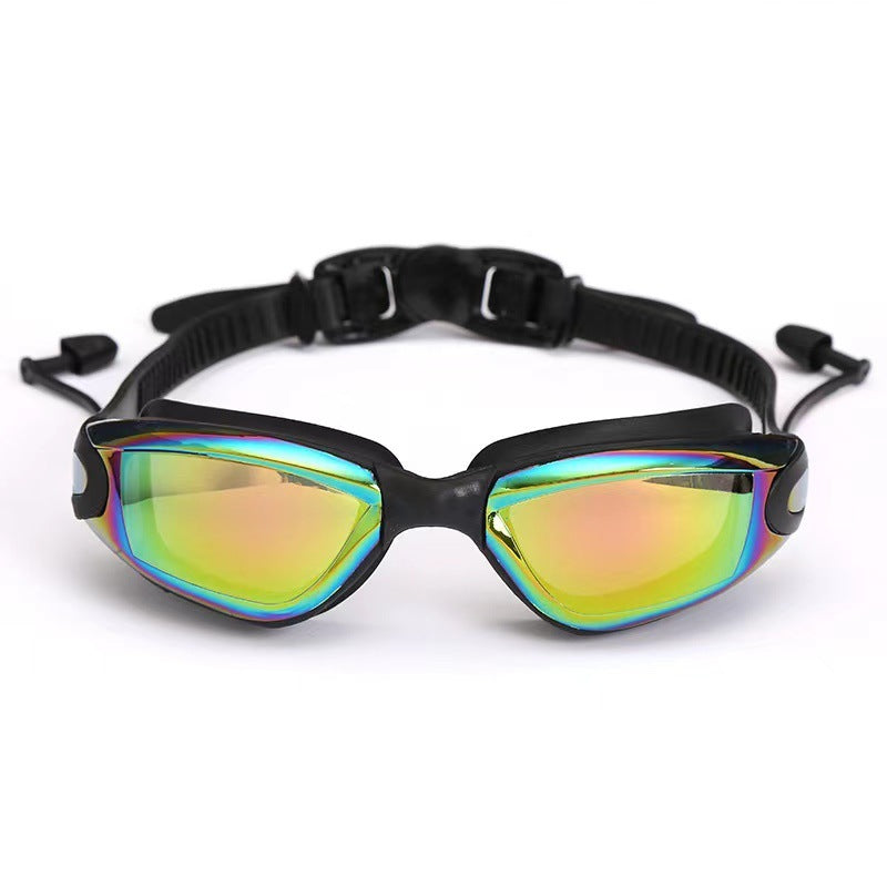 Silicone Swim Goggles Anti Fog UV No Leak Wide View