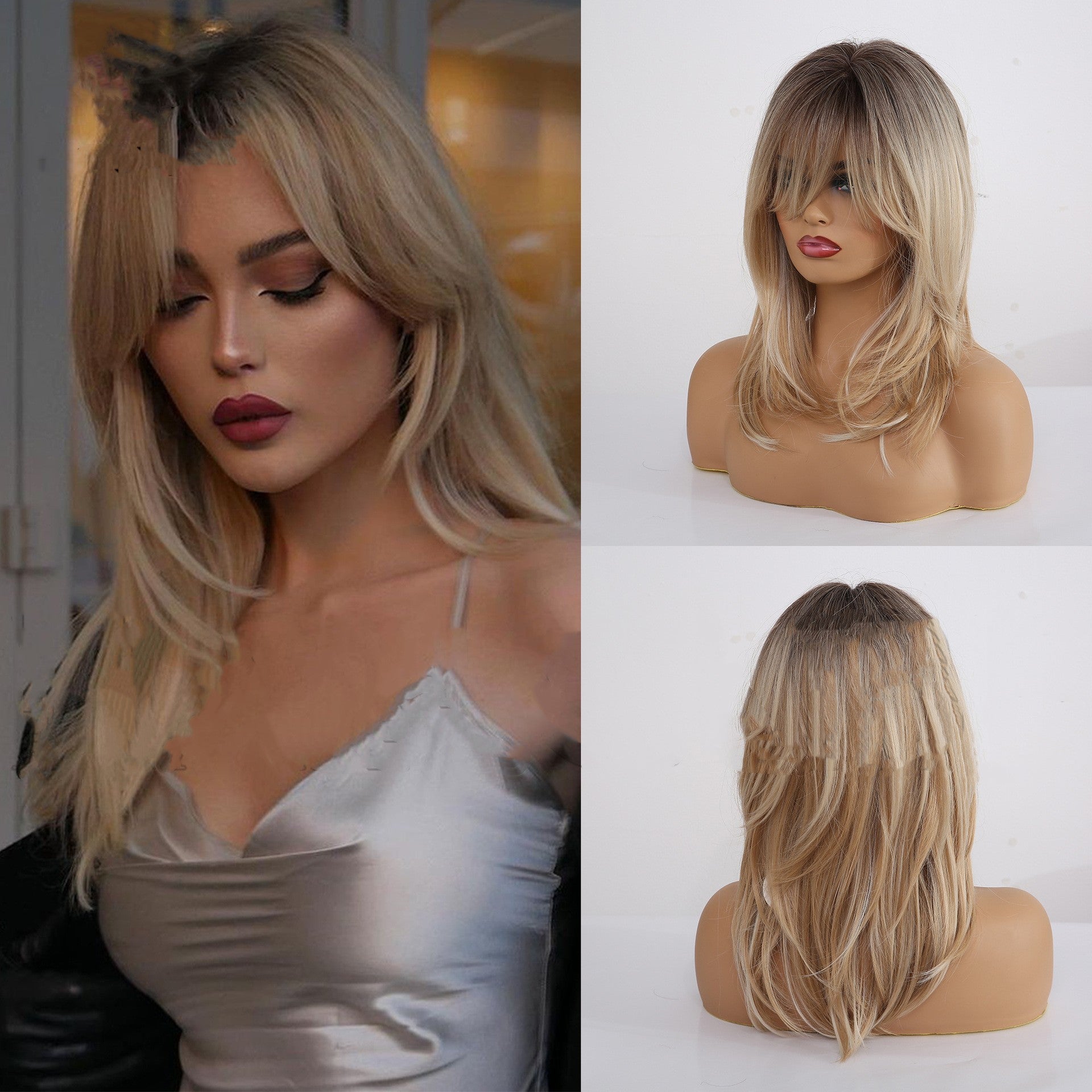 Gradient High-temperature Silk Wig