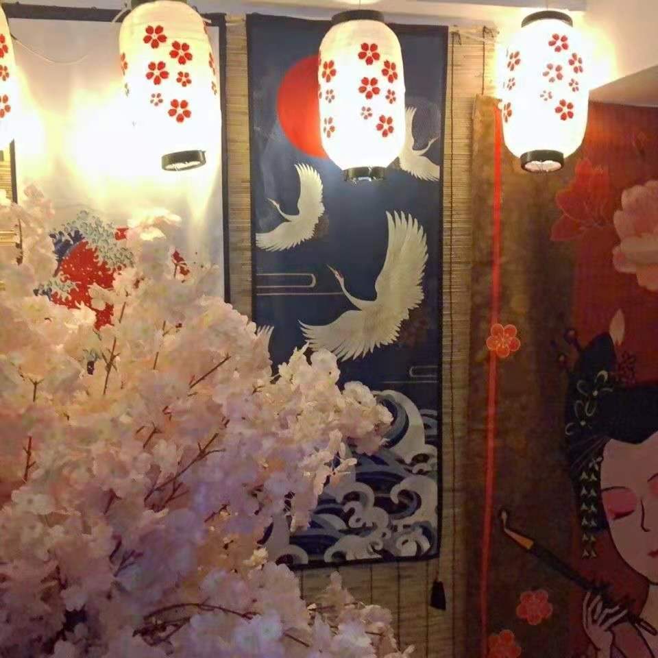 Mid-Autumn Retro Festive Lantern Cherry Blossom