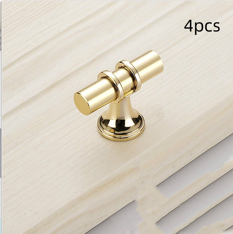 Gold Modern Minimalist American Style Black Cabinet Handle