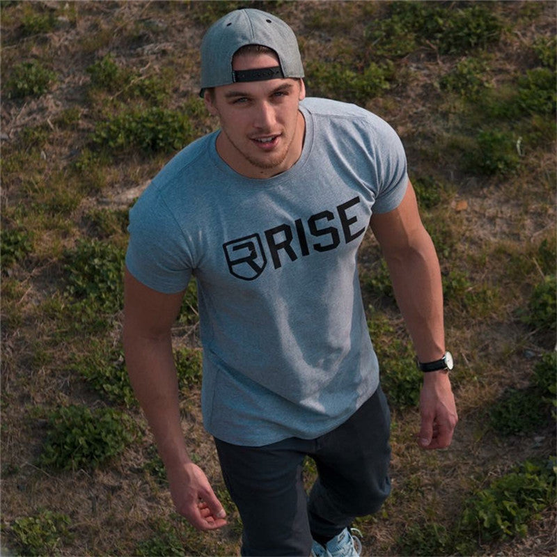 Men's muscle fitness t-shirt