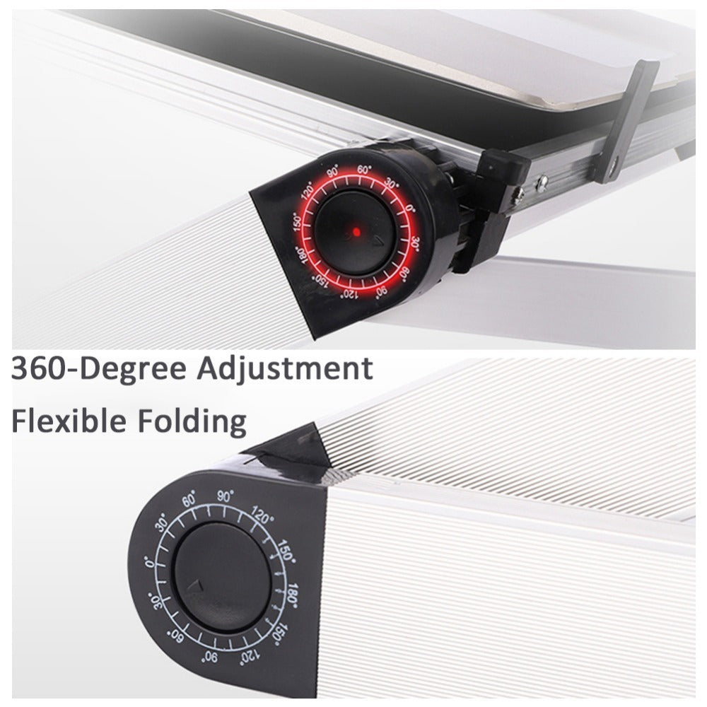 Foldable Laptop Stand – Ergonomic Adjustable Desk and Tablet Holder