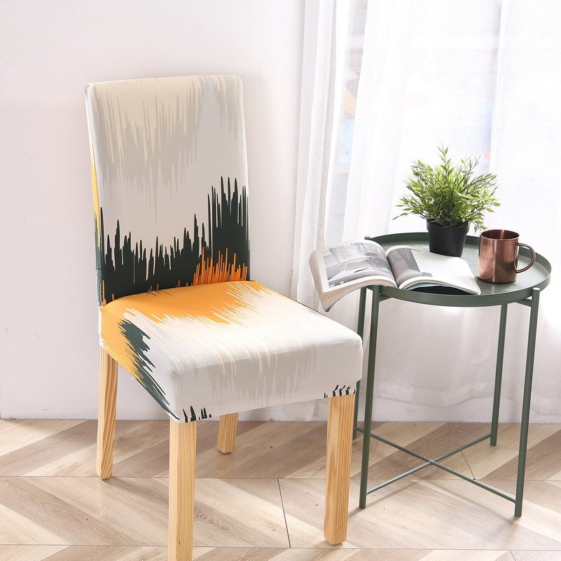 Elastic Siamese Solid Color Stretch Office and Hotel Chair Cover