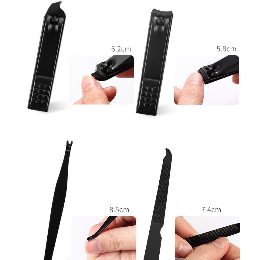 Manicure Nail Clipper Set – 8pcs Professional Grooming & Care Tools