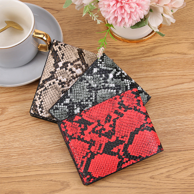Men's Slim PVC Wallet Retro Creative Printing Pattern