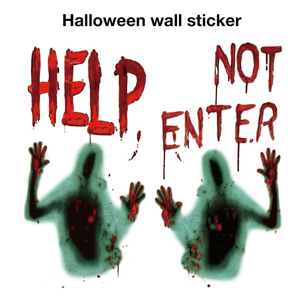 Blood Zombie Halloween Wall Sticker