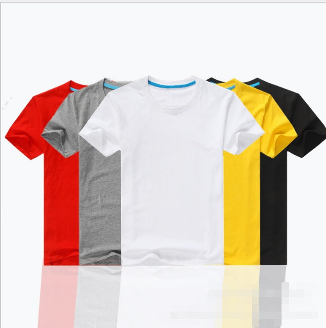 Men's Short Sleeve Crew Neck Relaxed Fit CVC Cotton Poly