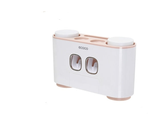 Toothpaste & Toothbrush Holder with Storage Box – Bathroom Organizer