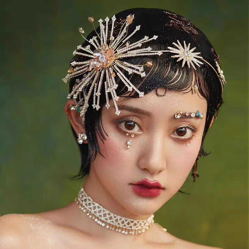 Sparkling Bridal Rhinestone Headband Wedding Hair Accessory