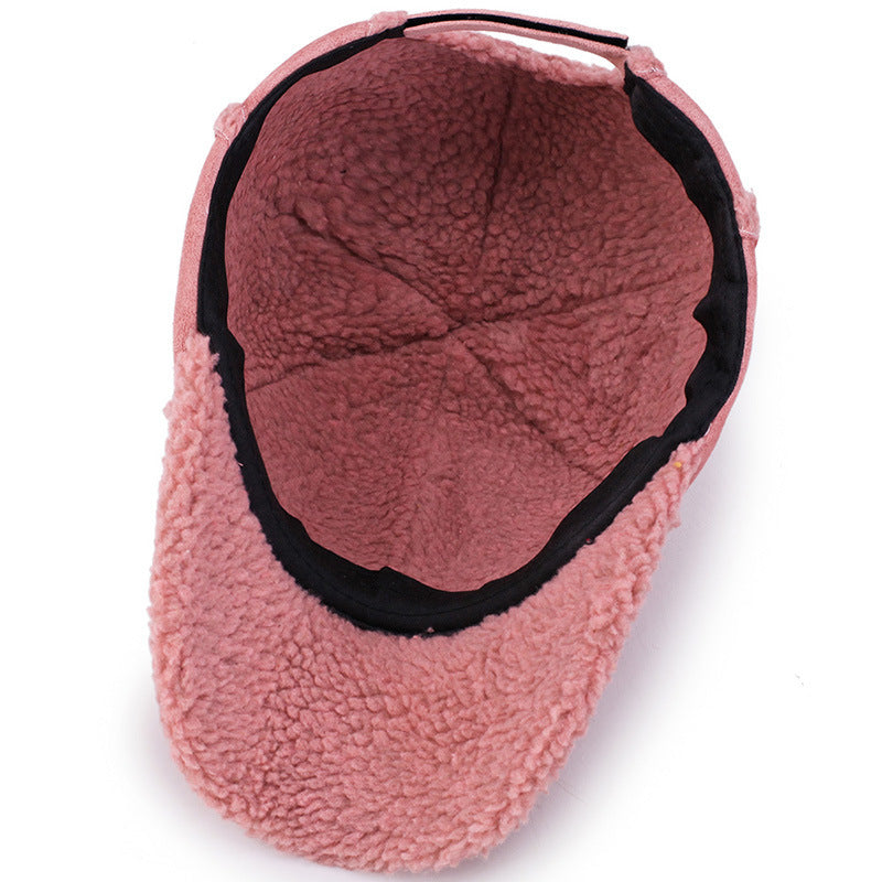 Women's Solid Color Peaked Baseball Cap with Distressed Edge Design