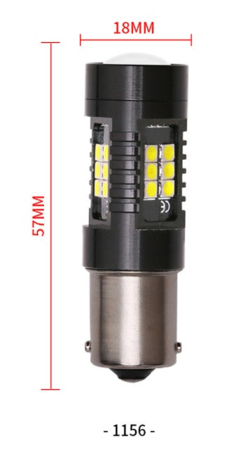 Automotive LED turn signal 1156 1157 BA15S 2835 3030 21SMD S25 reversing brake light