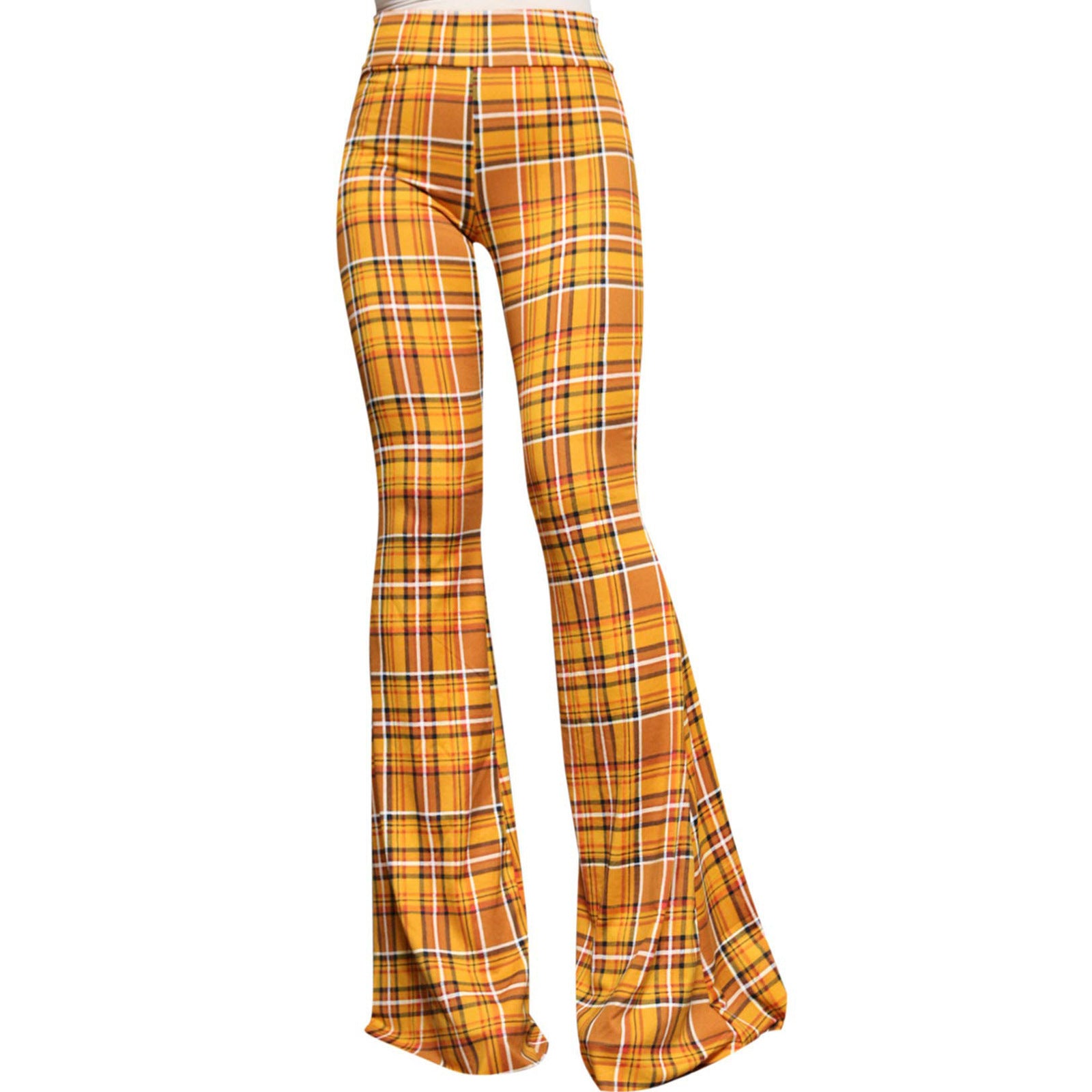 Women’s Yoga Flare Pants – High-Waist Wide-Leg Bell-Bottoms, Soft Stretch