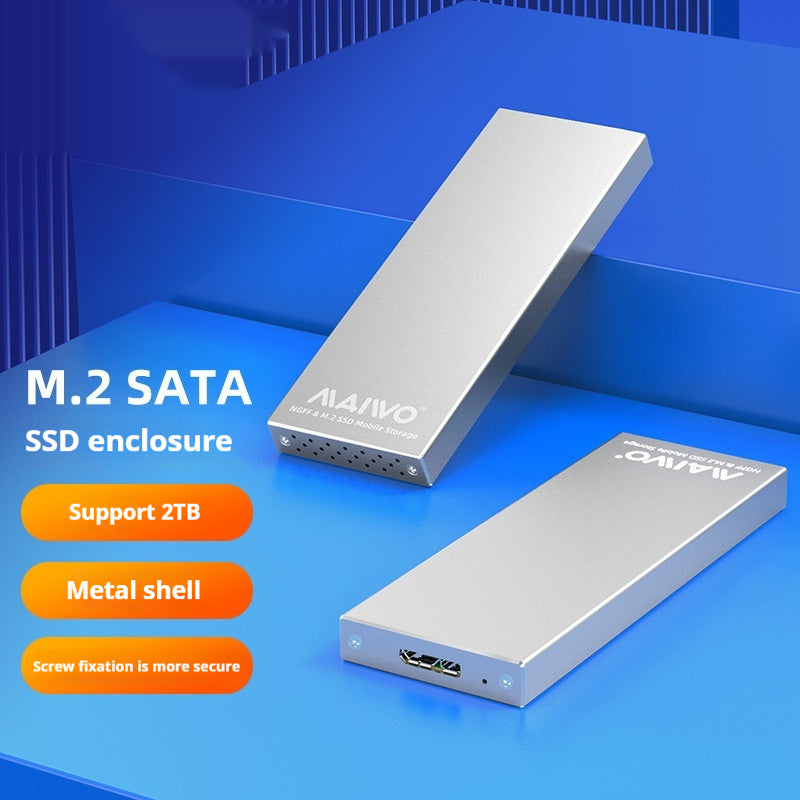 USB 3.0 SSD Enclosure with NGFF Interface – Aluminum Alloy Solid State Drive Cartridge