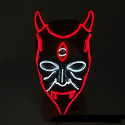 Halloween LED Headgear – Glowing Light-Up Costume Mask for Parties and Cosplay