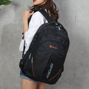 Men's Nylon Laptop Backpack With Letter Print 20L Travel