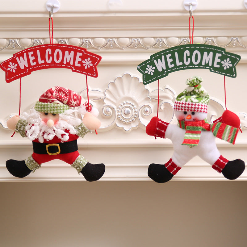Christmas Cloth Garland Door Hanging Decoration