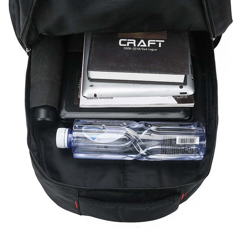 Men's Nylon Laptop Backpack With Letter Print 20L Travel