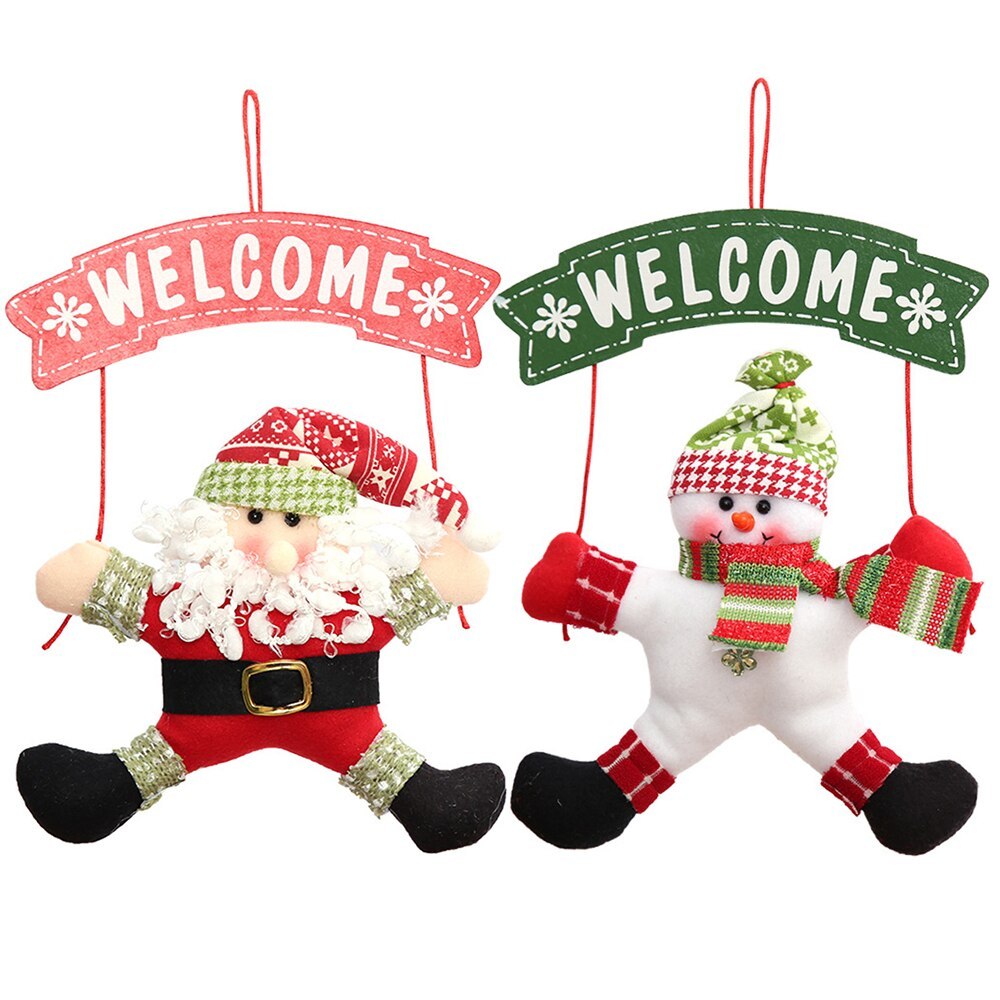 Christmas Cloth Garland Door Hanging Decoration