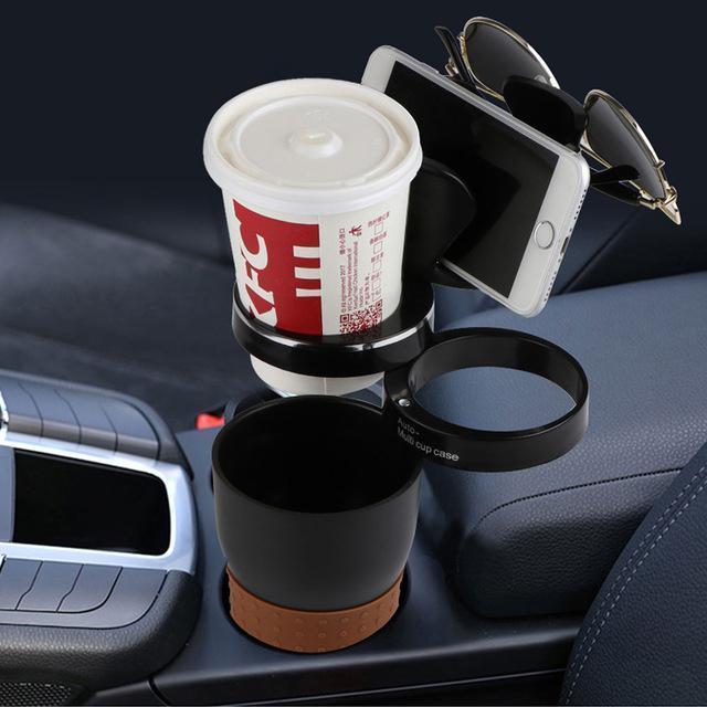 Car Cup Holder, Door Mount Drink and Bottle Stand for Cars and Trucks