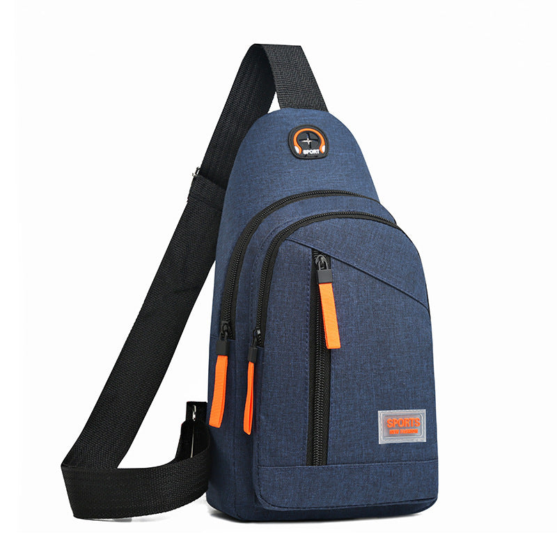 Mens Slim Oxford Chest Bag Crossbody Satchel Outdoor