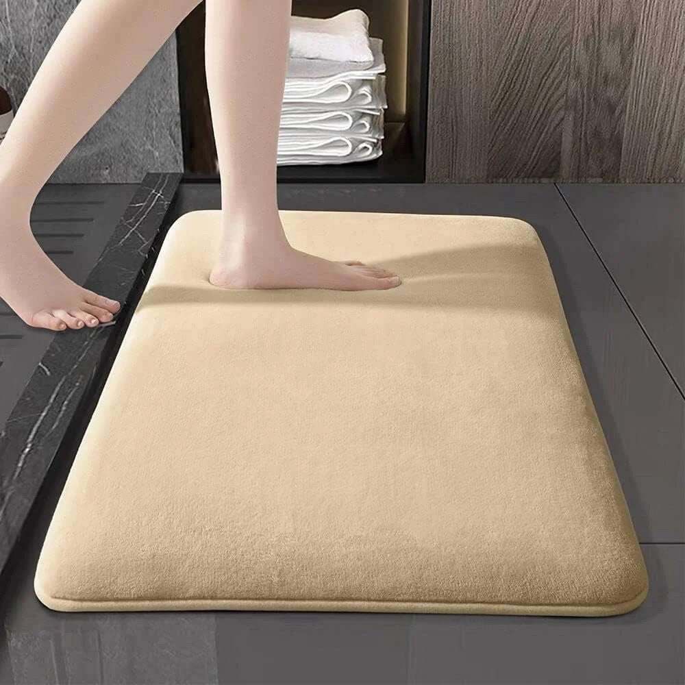 Super Absorbent Bathroom Floor Mat – Quick-Dry, Non-Slip Bath Rug