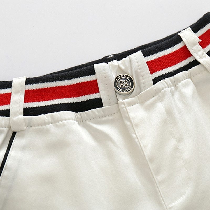 Short-Sleeve T-Shirt and White Pants Fashion Clothing Suit